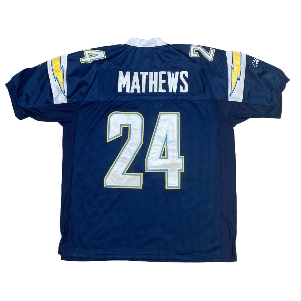 Reebok On‎ Field NFL Jersey Ryan Matthews #24 Size 54 San Diego LA Chargers Sewn